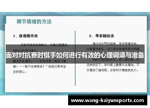面对对抗赛时棋手如何进行有效的心理调适与准备